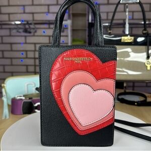 Karl Lagerfeld Hearts Mini Crossbody Bag